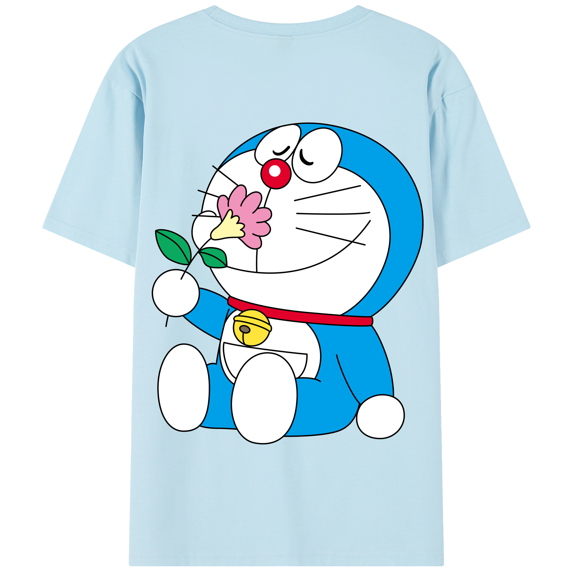 （画像用） ドラえもん Doraemon 綿100％半袖Tシャツ（背面プリント）